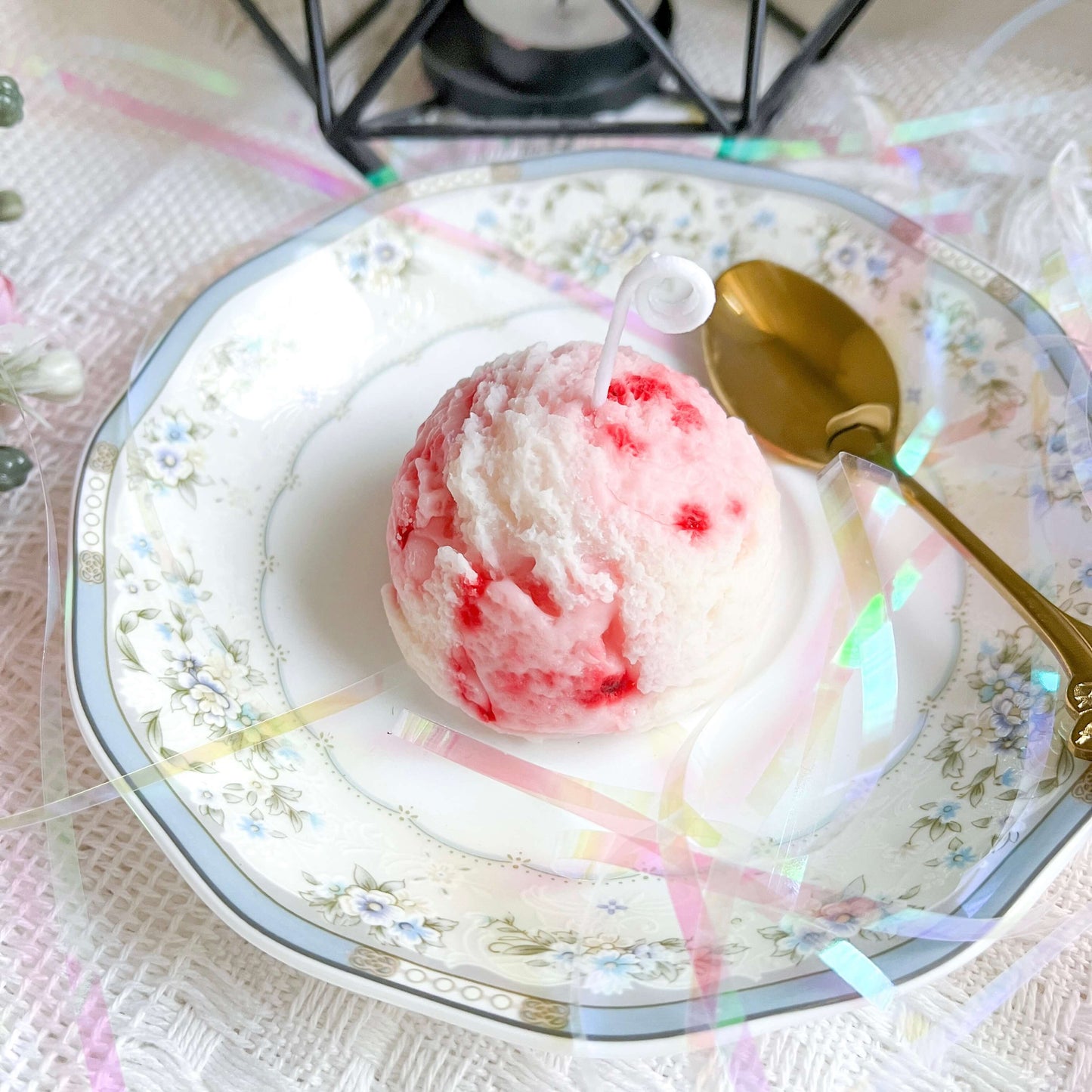 Sunny Sorbets - ice cream scoop candles