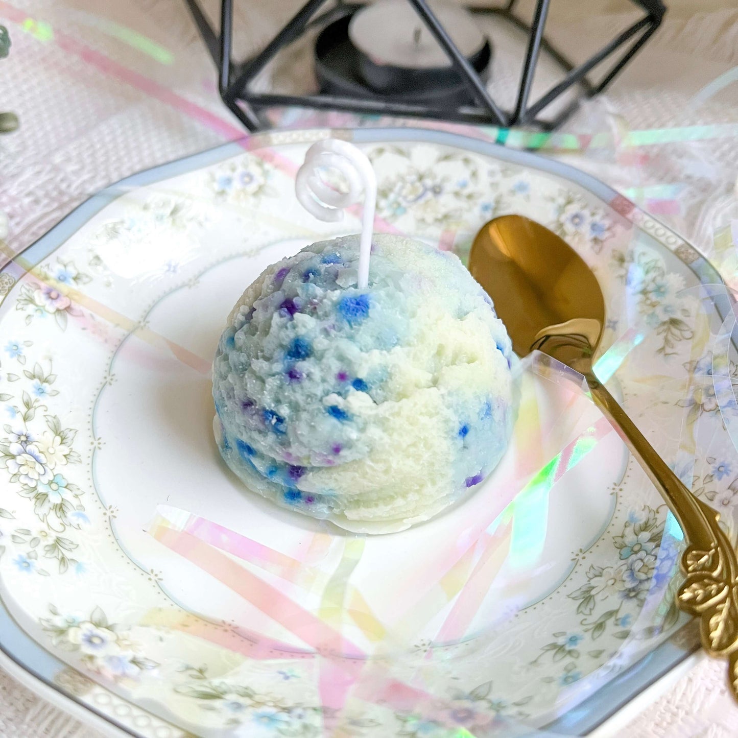 Sunny Sorbets - ice cream scoop candles